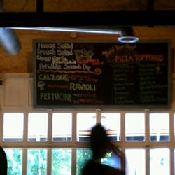 Richard's Brick Oven Pizza - Wall menu