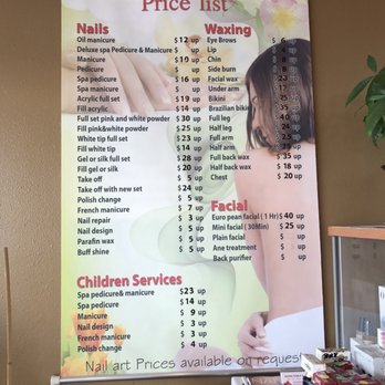 Oasis Nails - The prices as of May 2017 - Nail Salons Near Me - Whittier, California