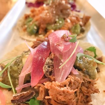 Chico Malo - The taco flight: duck carnitas, pollo tinga, and crispy avo. - Mexican Near Me - Phoenix, Arizona Chico Malo - The taco flight: duck carnitas, pollo tinga, and crispy avo. - Mexican Near Me - Phoenix, Arizona