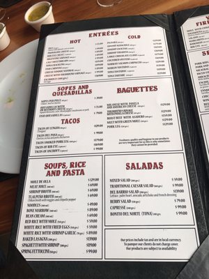 Menu photo 3 Barrio Porteño Toluca, MEX