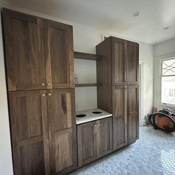 Edri Construction - Bathroom storage and laundry, opposite shower - General Contractors Near Me - San Francisco, California