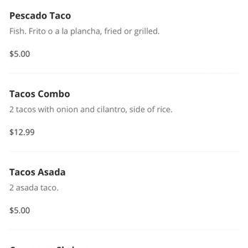 Mariscos Villa Del Mar - Menu prices, receipt - Seafood Near Me - La Puente, California