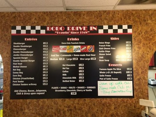 Menu photo 4 Bobo’s Drive In Topeka, KS