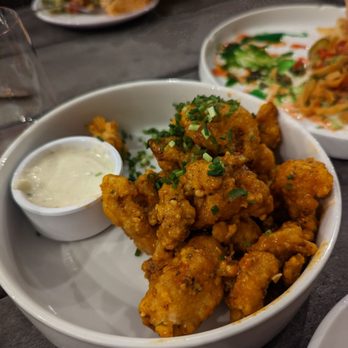 Cru Cellars - Peri peri cauliflower with Cambozola cream - Wine Bars Near Me - Tampa, Florida