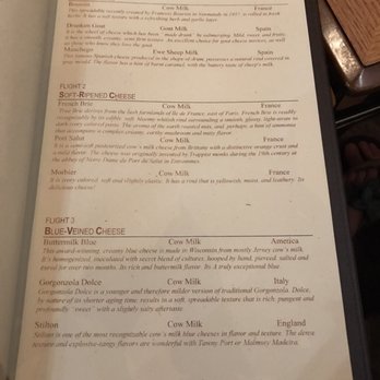 The Wine Cellar Tasting Room - The list of cheese flights offered. - Wine Bars Near Me - Las Vegas, Nevada The Wine Cellar Tasting Room - The list of cheese flights offered. - Wine Bars Near Me - Las Vegas, Nevada