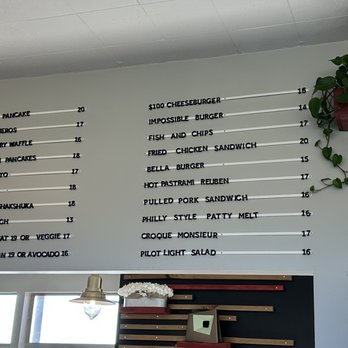 Pilot Light - Menu board inside - Breakfast & Brunch Near Me - Half Moon Bay, California Pilot Light - Menu board inside - Breakfast & Brunch Near Me - Half Moon Bay, California