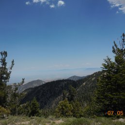 from summit of Mt. Pinos (hot day in valleys below account for haziness) from summit of Mt. Pinos (hot day in valleys below account for haziness)