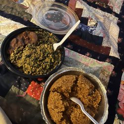 Egusi and Jollof thanks uncle! lol