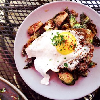 Lucille's - Truffle Brussel Sprouts, Sunny Side Up Egg - New American Near Me - Houston, Texas