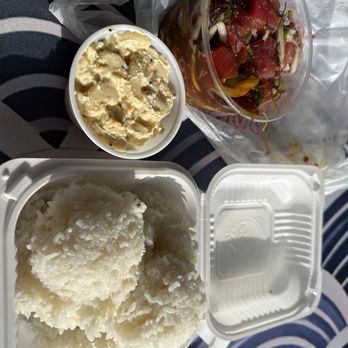 Island Rootz Cafe by Aunty Mailes - Mix plate poke - Hawaiian Near Me - Gardena, California Island Rootz Cafe by Aunty Mailes - Mix plate poke - Hawaiian Near Me - Gardena, California