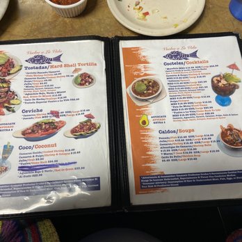 Mariscos Vuelve a La Vida - Inside of the menu - Mexican Near Me - Glendale, Arizona