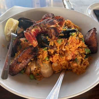 Wahoo's Bar & Grill - Seafood rice (essentially paella) - Seafood Near Me - Islamorada, Florida Wahoo's Bar & Grill - Seafood rice (essentially paella) - Seafood Near Me - Islamorada, Florida