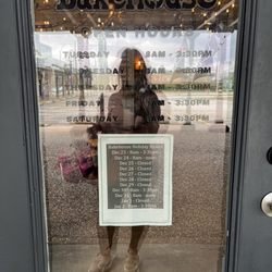 Bakehouse - Holiday Hours 2025