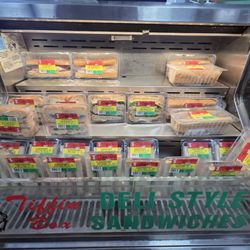 Mobil Gas station convenionce store has sandwiches