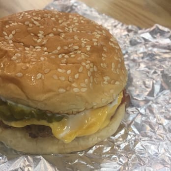 Five Guys - Cheeseburger with extra mayo - Burgers Near Me - Pittsburgh, Pennsylvania