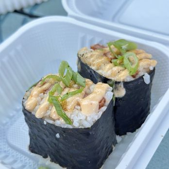 Shootz - 2 Pc Spam Brulee Musubi IG: @ammysalamii - Hawaiian Near Me - Long Beach, California Shootz - 2 Pc Spam Brulee Musubi IG: @ammysalamii - Hawaiian Near Me - Long Beach, California