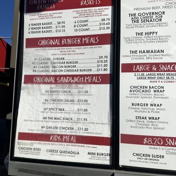 Birds And Burgers - Drive thru menu - Burgers Near Me - Alabaster, Alabama
