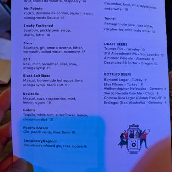 Taksim - Drinks menu. Tue dinner 2025-01-14 - Mediterranean Near Me - San Francisco, California Taksim - Drinks menu. Tue dinner 2025-01-14 - Mediterranean Near Me - San Francisco, California