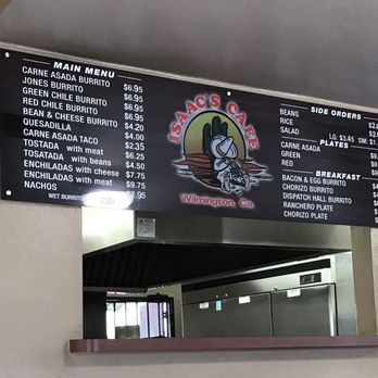 Isaac's Cafe - Menu as of 01/07/2017. - Mexican Near Me - Wilmington, California Isaac's Cafe - Menu as of 01/07/2017. - Mexican Near Me - Wilmington, California