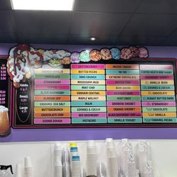 Kennedy’s Ice Cream Bar - Ice cream menu, April 2026
