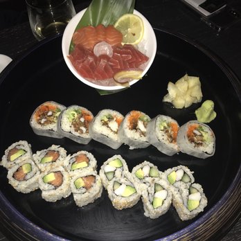 Nobu Washington D.C - tuna sashimi, salmon sashimi, salmon avocado roll, soft shell crab roll, and ? - Japanese Near Me - Washington Dc, District of Columbia