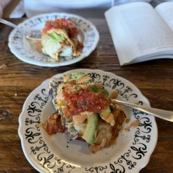 Devour Cafe - Vegetarian Burrito, split for two