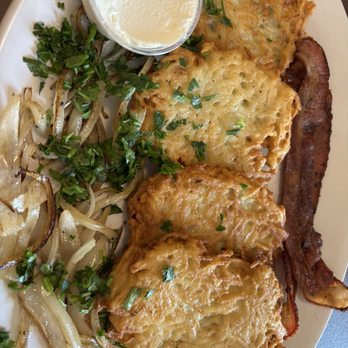 Atmosphera Cafe - Potato pancakes - Greek Near Me - Myrtle Beach, South Carolina