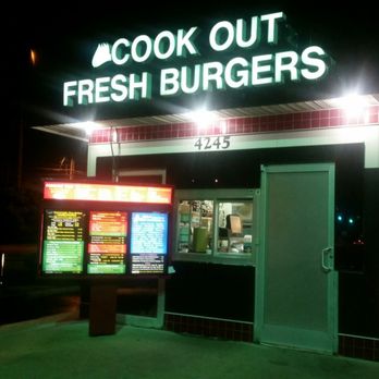 Cook Out - Have you ever been to heaven at night? - Fast Food Near Me - Durham, North Carolina