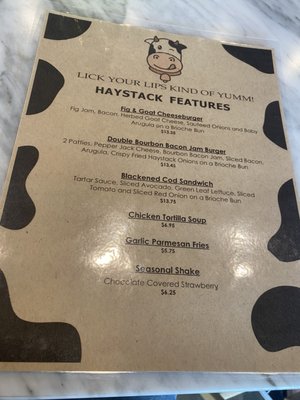 Menu photo 1 Haystack Burgers and Barley Dallas, TX Menu photo 1 Haystack Burgers and Barley Dallas, TX