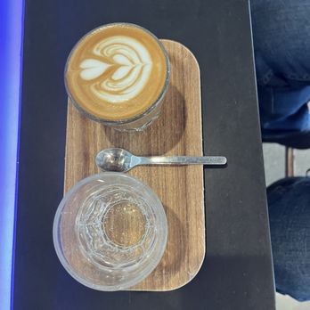 Victrola Coffee Roasters - Cortado with sparkling water - Coffee Roasteries Near Me - Seattle, Washington Victrola Coffee Roasters - Cortado with sparkling water - Coffee Roasteries Near Me - Seattle, Washington