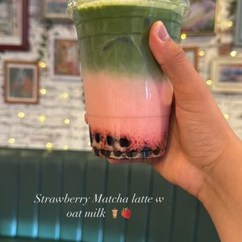 Boba St - Strawberry Matcha latte with oat milk is delicious! 1st time impression on this place ! Love it , definitely recommend it! - Coffee & Tea Near Me - Baldwin Park, California Boba St - Strawberry Matcha latte with oat milk is delicious! 1st time impression on this place ! Love it , definitely recommend it! - Coffee & Tea Near Me - Baldwin Park, California