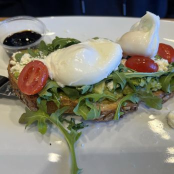 Broken Yolk Cafe - Feta Avocado Toast w/Egg was AMAZING! - American Near Me - Glendora, California