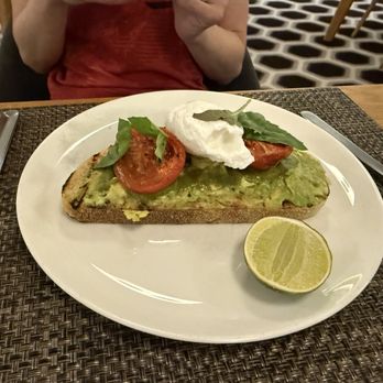 Qantas First Class Lounge - Avocado Toast - Airport Lounges Near Me - Los Angeles, California