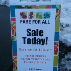 Fare For All - Warehouse sale every other Monday.