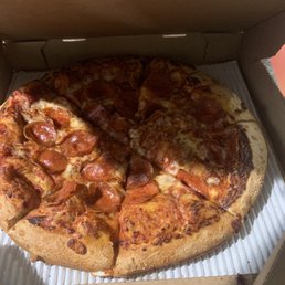 Dry pizza with too much crust