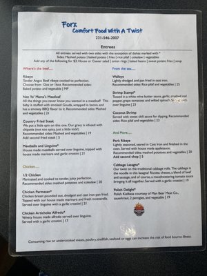 Menu photo 3 Forx Elmira, MI Menu photo 3 Forx Elmira, MI
