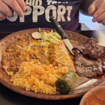 Tacos Tijuana Cantina - Combination plate with steak - Mexican Near Me - Reno, Nevada