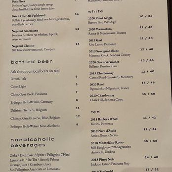 Risibisi - Beverage menu - Italian Near Me - Petaluma, California Risibisi - Beverage menu - Italian Near Me - Petaluma, California