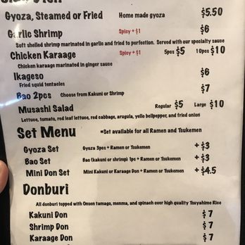 Menya le Nood - Menu as of 6/2018 - Ramen Near Me - Honolulu, Hawaii Menya le Nood - Menu as of 6/2018 - Ramen Near Me - Honolulu, Hawaii