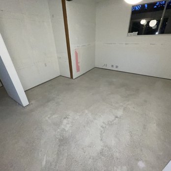 3G Concrete Solutions - Orange County - BEFORE: Pebble epoxy removed, residual glue needed to be grinded down. - Flooring Near Me - Orange, California