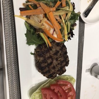 Mariposa - Blended burger aka a beef patty with mushrooms in it served healthy LA style - New American Near Me - Beverly Hills, California Mariposa - Blended burger aka a beef patty with mushrooms in it served healthy LA style - New American Near Me - Beverly Hills, California