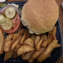 Barking Dog Bar & Grill - Hot and Spicy Burger!