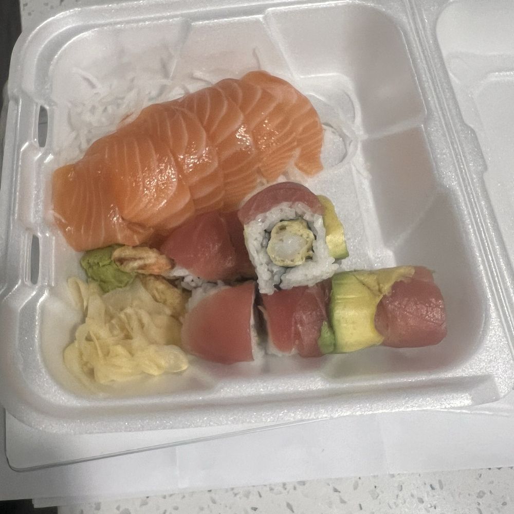 Water Moon - "Playboy roll" and salmon sashimi - Asian Fusion Near Me - Draper, Utah Water Moon - "Playboy roll" and salmon sashimi - Asian Fusion Near Me - Draper, Utah