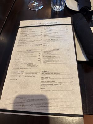 Menu photo 1 Salt Creek Steakhouse Breckenridge, CO Menu photo 1 Salt Creek Steakhouse Breckenridge, CO
