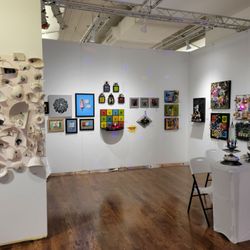 The Affordable Art Fair - This is a typical gallery booth at the fair, in this case Alida Anderson Art Projects from Washington, DC