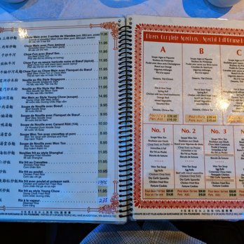 Mon Nan - Menu (9 of 9). Noodles and rice (continued), special full course dinners. - Chinese Near Me - Montreal, Quebec