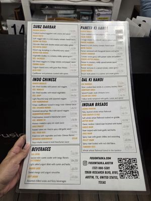 Menu photo 6 Fusion Tadka Austin, TX