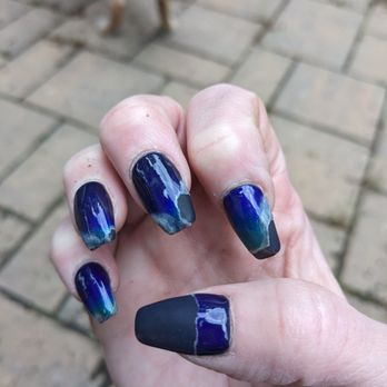 Noire Nail Bar - Now this is the time after the girl fixed my nails. did it again. - Nail Salons Near Me - Mechanicsville, Virginia Noire Nail Bar - Now this is the time after the girl fixed my nails. did it again. - Nail Salons Near Me - Mechanicsville, Virginia