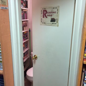 The Book Rack - Sign on restroom door says the "Reading Room." - Bookstores Near Me - Fort Walton Beach, Florida