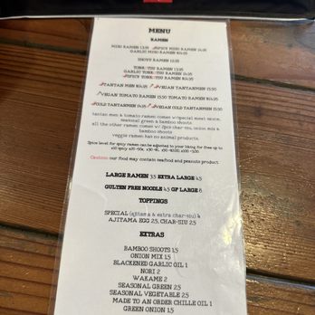 Junpuu - Menu as of 10/1/2023 - Ramen Near Me - Honolulu, Hawaii Junpuu - Menu as of 10/1/2023 - Ramen Near Me - Honolulu, Hawaii